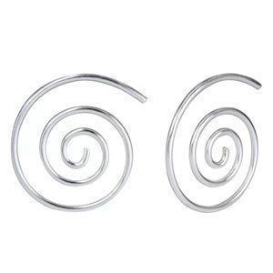Sterling Silver Spiral Earrings